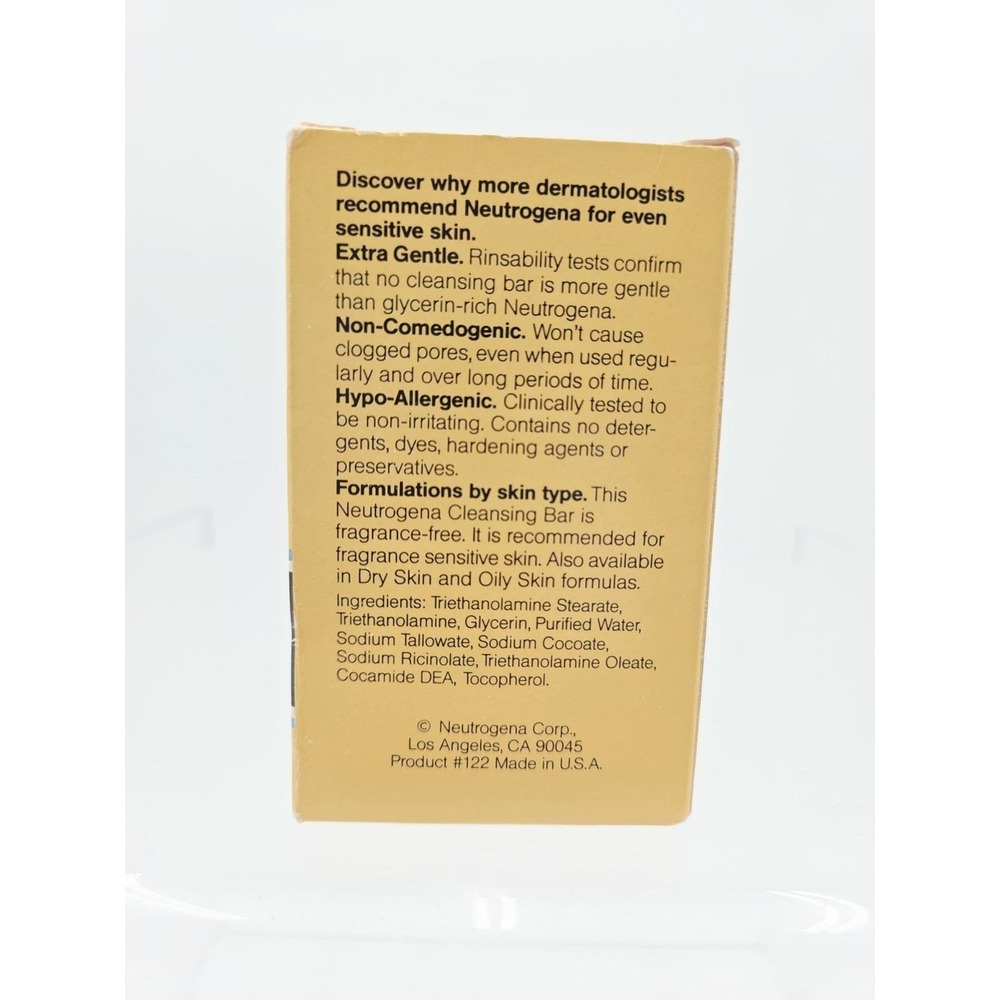 Vintage 1992 Neutrogena Original Formula Transparent Facial Bar Soap 5.5 oz - Picture 2 of 6
